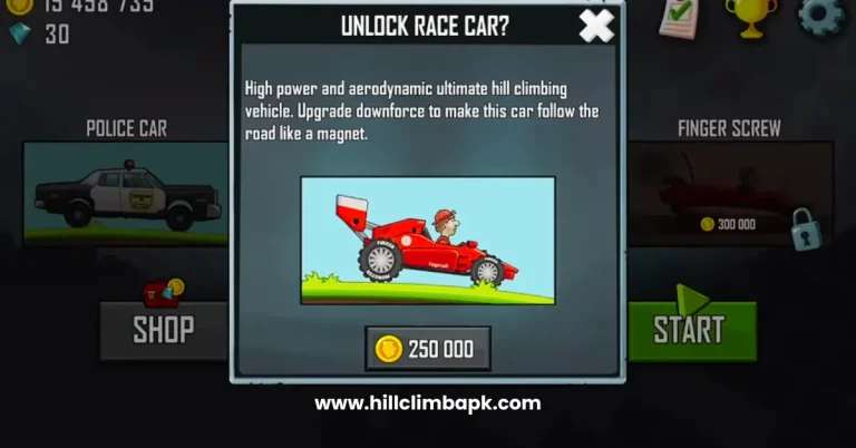 Fastest Car in Hill Climb Racing 2 Race Car Cost in Hill Climb Racing